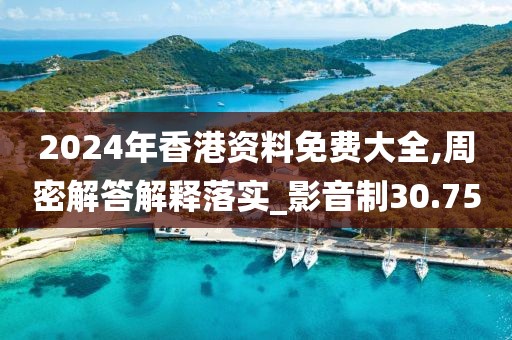 2024年香港資料免費大全,周密解答解釋落實_影音制30.75