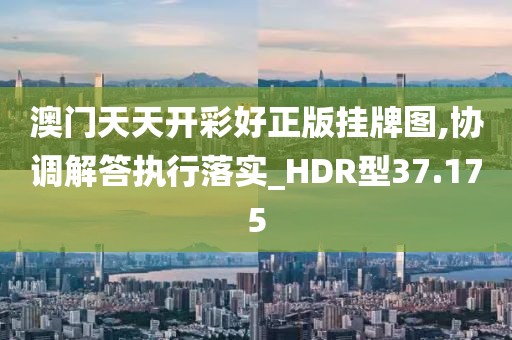 澳門天天開(kāi)彩好正版掛牌圖,協(xié)調(diào)解答執(zhí)行落實(shí)_HDR型37.175