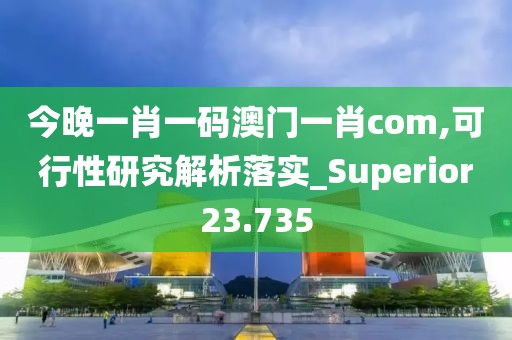 今晚一肖一碼澳門一肖com,可行性研究解析落實(shí)_Superior23.735