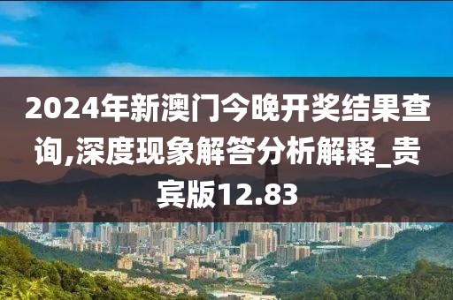 2024年新澳門今晚開獎(jiǎng)結(jié)果查詢,深度現(xiàn)象解答分析解釋_貴賓版12.83