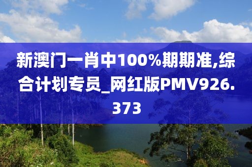 新澳門一肖中100%期期準,綜合計劃專員_網紅版PMV926.373