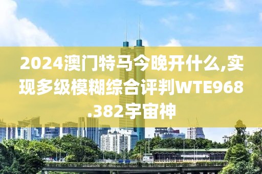 2024澳門特馬今晚開什么,實現(xiàn)多級模糊綜合評判WTE968.382宇宙神
