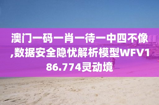 澳門一碼一肖一待一中四不像,數(shù)據(jù)安全隱憂解析模型WFV186.774靈動境
