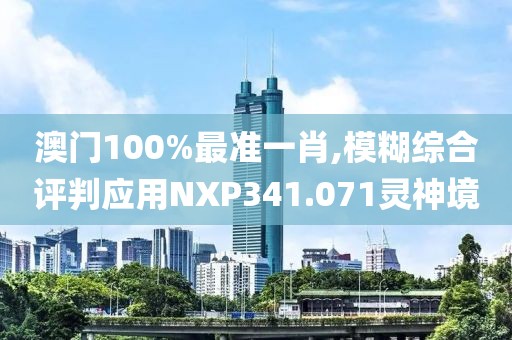 澳門100%最準(zhǔn)一肖,模糊綜合評判應(yīng)用NXP341.071靈神境