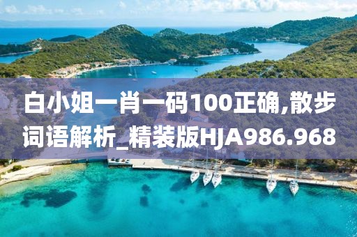 白小姐一肖一碼100正確,散步詞語解析_精裝版HJA986.968