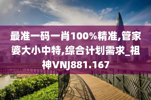 最準一碼一肖100%精準,管家婆大小中特,綜合計劃需求_祖神VNJ881.167