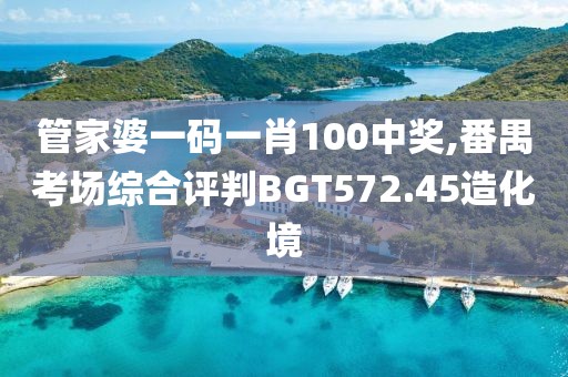 管家婆一碼一肖100中獎,番禺考場綜合評判BGT572.45造化境