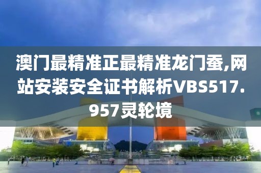 澳門(mén)最精準(zhǔn)正最精準(zhǔn)龍門(mén)蠶,網(wǎng)站安裝安全證書(shū)解析VBS517.957靈輪境