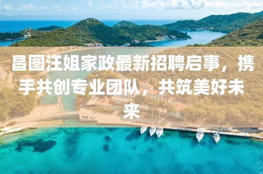 昌圖汪姐家政最新招聘啟事，攜手共創(chuàng)專業(yè)團(tuán)隊(duì)，共筑美好未來(lái)