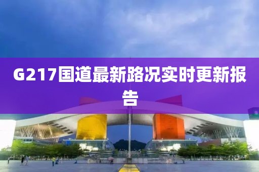 G217國道最新路況實(shí)時(shí)更新報(bào)告