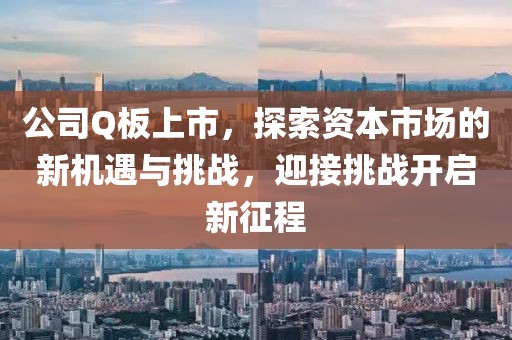 公司Q板上市，探索資本市場的新機(jī)遇與挑戰(zhàn)，迎接挑戰(zhàn)開啟新征程