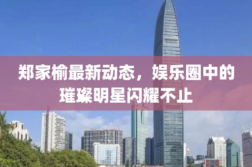 鄭家榆最新動態(tài)，娛樂圈中的璀璨明星閃耀不止