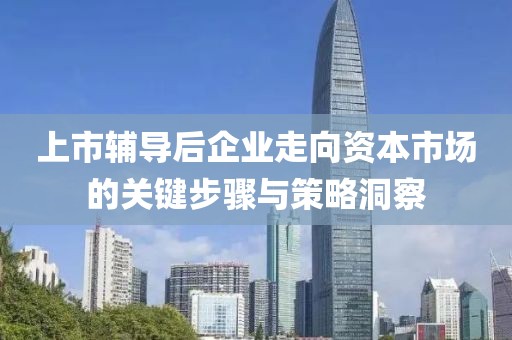 上市輔導后企業(yè)走向資本市場的關鍵步驟與策略洞察