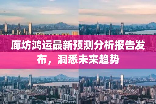 廊坊鴻運最新預(yù)測分析報告發(fā)布，洞悉未來趨勢