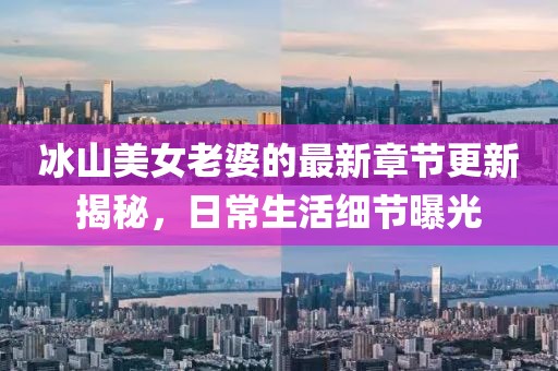 冰山美女老婆的最新章節(jié)更新揭秘，日常生活細(xì)節(jié)曝光