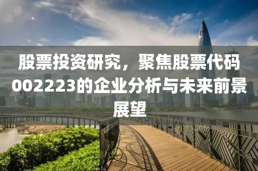 股票投資研究，聚焦股票代碼002223的企業(yè)分析與未來前景展望