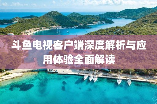 斗魚電視客戶端深度解析與應用體驗全面解讀