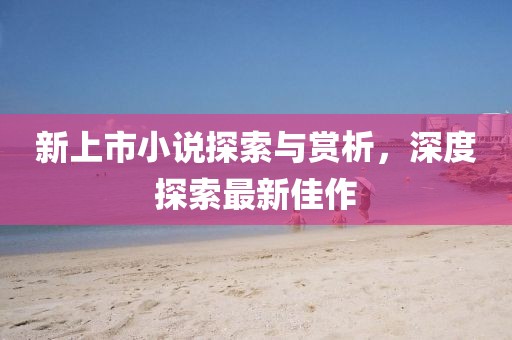 新上市小說(shuō)探索與賞析，深度探索最新佳作