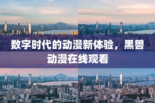 數(shù)字時代的動漫新體驗，黑獸動漫在線觀看