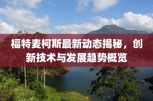 福特麥柯斯最新動(dòng)態(tài)揭秘，創(chuàng)新技術(shù)與發(fā)展趨勢(shì)概覽
