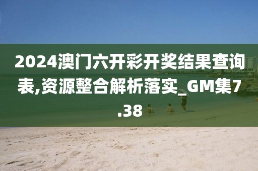 2024澳門六開彩開獎結(jié)果查詢表,資源整合解析落實_GM集7.38