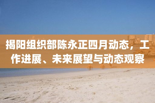 揭陽組織部陳永正四月動態(tài)，工作進展、未來展望與動態(tài)觀察