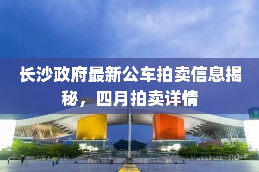 長(zhǎng)沙政府最新公車拍賣信息揭秘，四月拍賣詳情