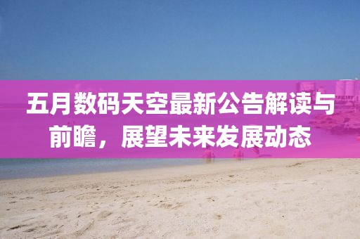 五月數(shù)碼天空最新公告解讀與前瞻，展望未來發(fā)展動態(tài)