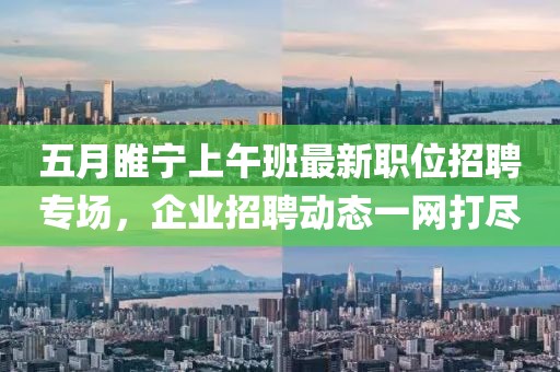 五月睢寧上午班最新職位招聘專場，企業(yè)招聘動(dòng)態(tài)一網(wǎng)打盡