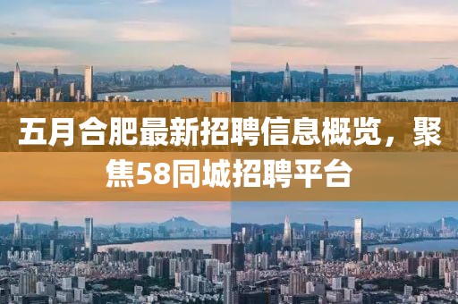 五月合肥最新招聘信息概覽，聚焦58同城招聘平臺