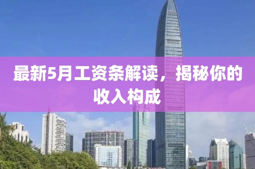 最新5月工資條解讀，揭秘你的收入構(gòu)成