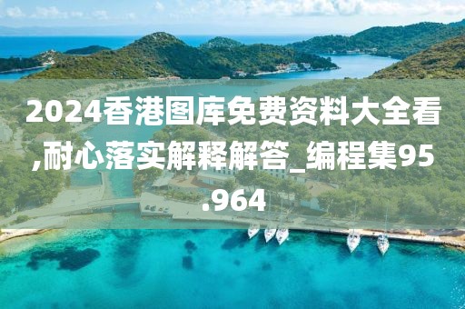 2024香港圖庫(kù)免費(fèi)資料大全看,耐心落實(shí)解釋解答_編程集95.964