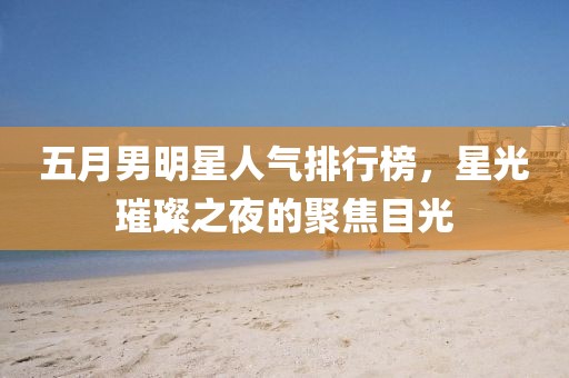 五月男明星人氣排行榜，星光璀璨之夜的聚焦目光