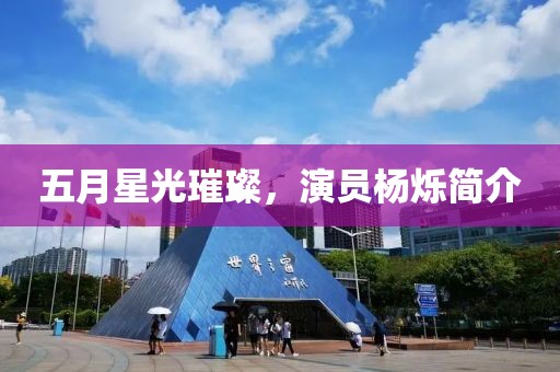 五月星光璀璨，演員楊爍簡介