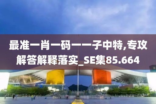 最準一肖一碼一一子中特,專攻解答解釋落實_SE集85.664