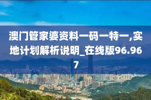 澳門(mén)管家婆資料一碼一特一,實(shí)地計(jì)劃解析說(shuō)明_在線版96.967