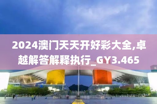 2024澳門天天開好彩大全,卓越解答解釋執(zhí)行_GY3.465