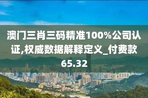 澳門三肖三碼精準(zhǔn)100%公司認(rèn)證,權(quán)威數(shù)據(jù)解釋定義_付費(fèi)款65.32