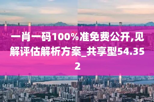 一肖一碼100%準免費公開,見解評估解析方案_共享型54.352
