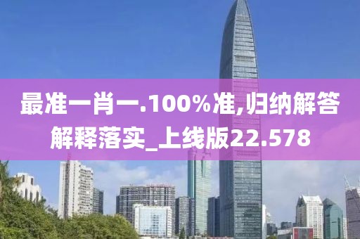 最準一肖一.100%準,歸納解答解釋落實_上線版22.578