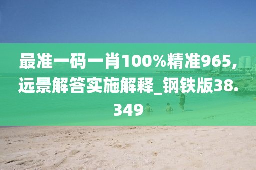 最準(zhǔn)一碼一肖100%精準(zhǔn)965,遠(yuǎn)景解答實(shí)施解釋_鋼鐵版38.349
