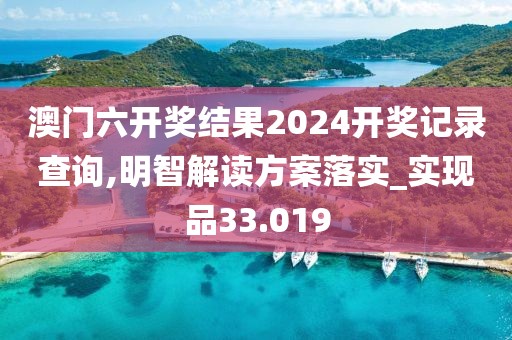 澳門六開獎結(jié)果2024開獎記錄查詢,明智解讀方案落實_實現(xiàn)品33.019