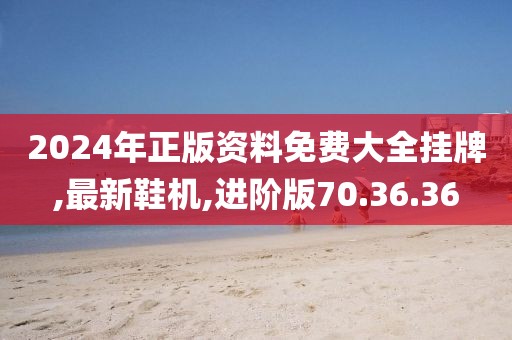 2024年正版資料免費大全掛牌,最新鞋機(jī),進(jìn)階版70.36.36