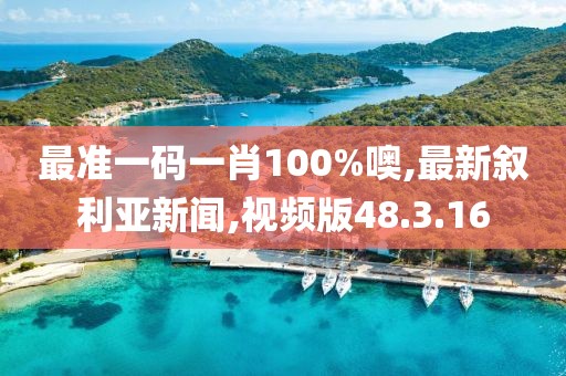 最準(zhǔn)一碼一肖100%噢,最新敘利亞新聞,視頻版48.3.16