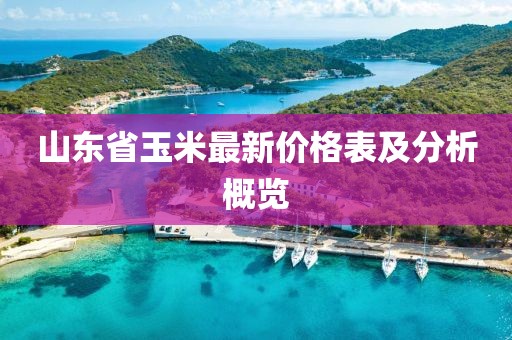 山東省玉米最新價格表及分析概覽